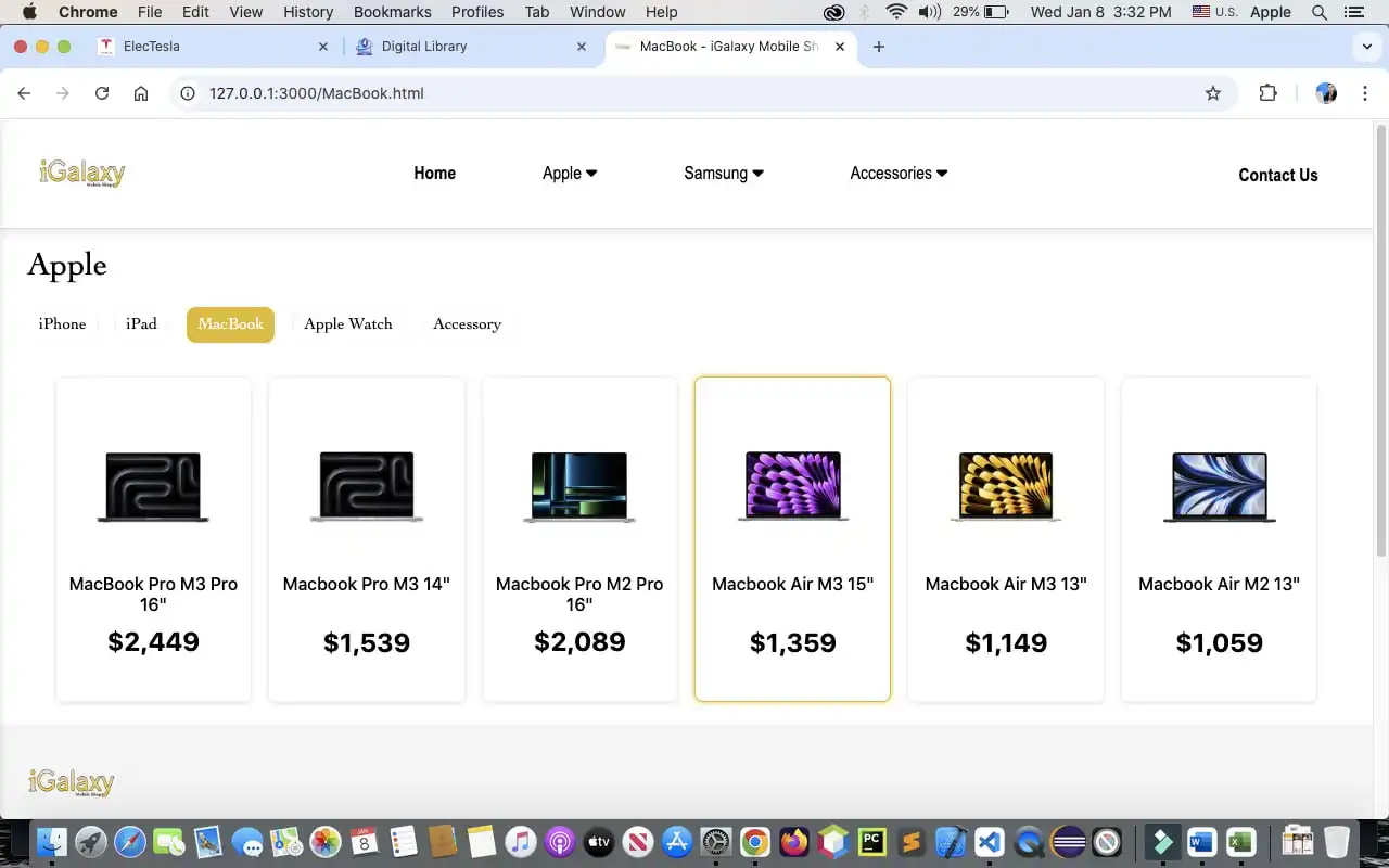 E-commerce web application
