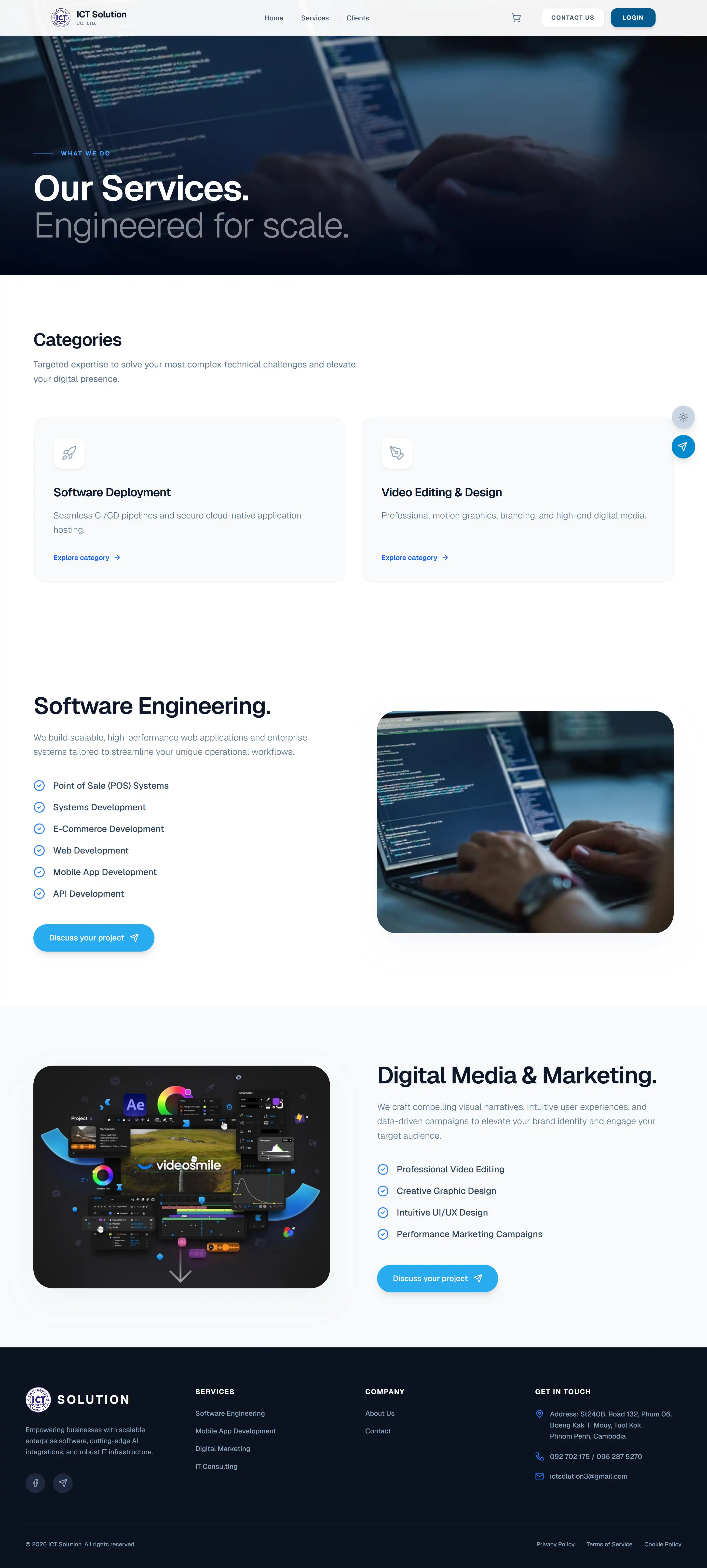 ICT Solution Company Website