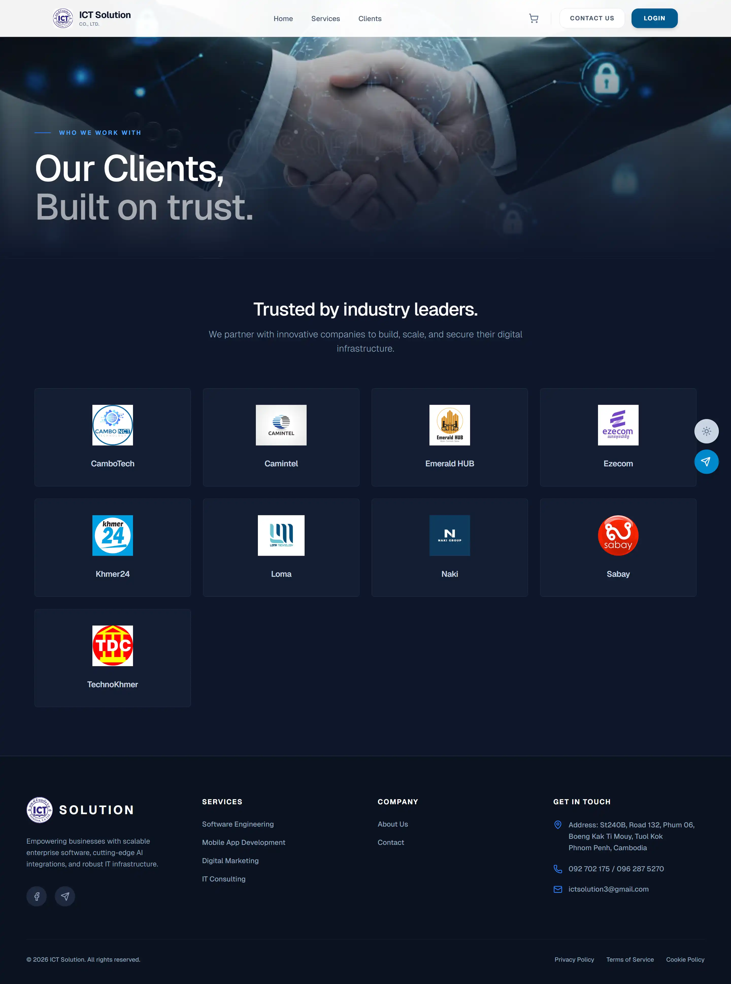 ICT Solution Company Website