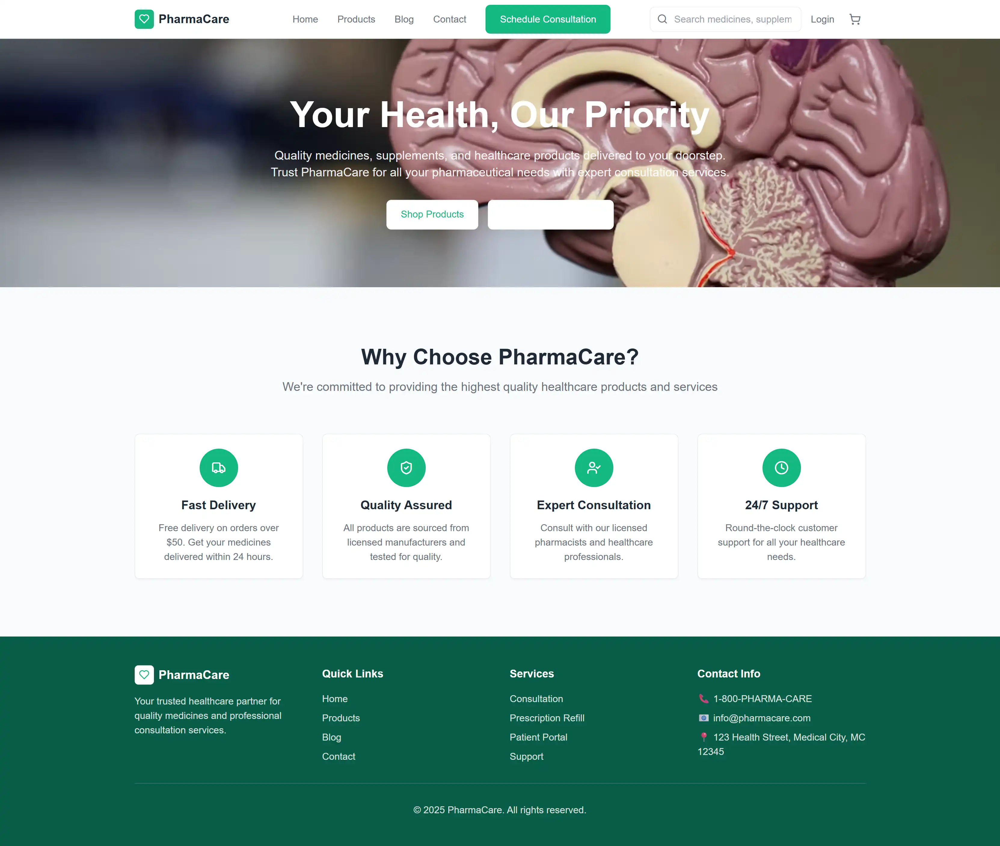 Pharmacare management system