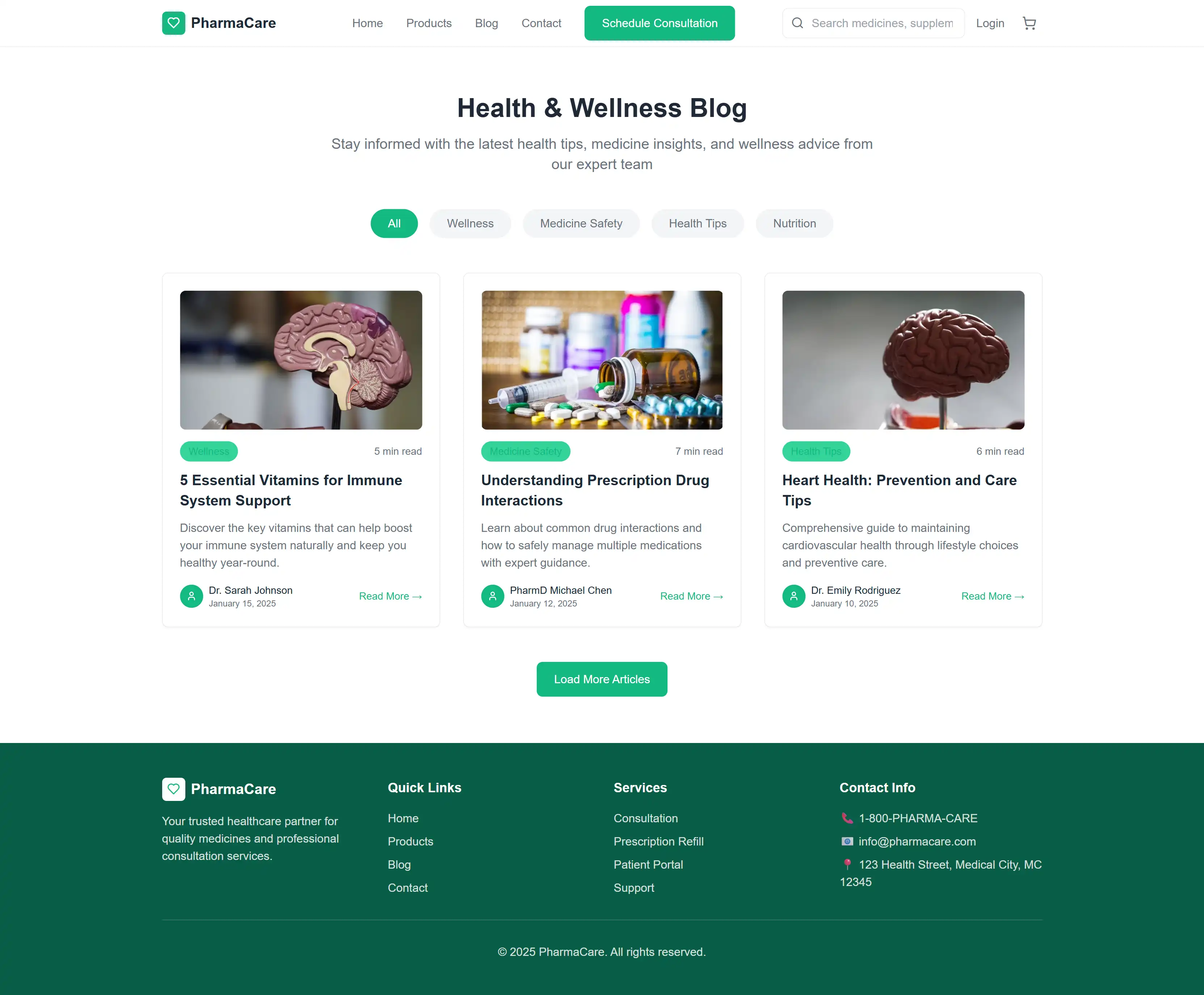 Pharmacare management system