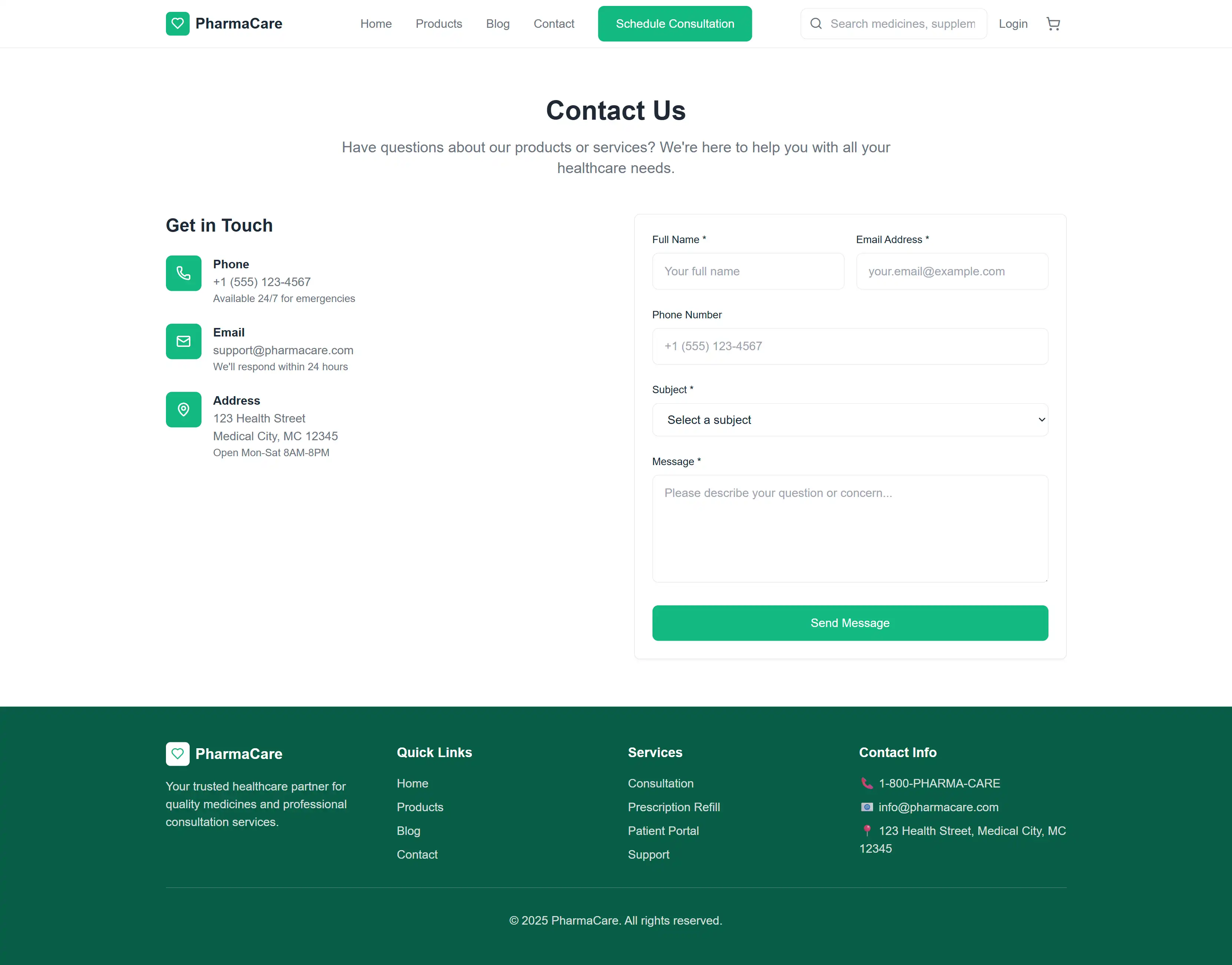 Pharmacare management system