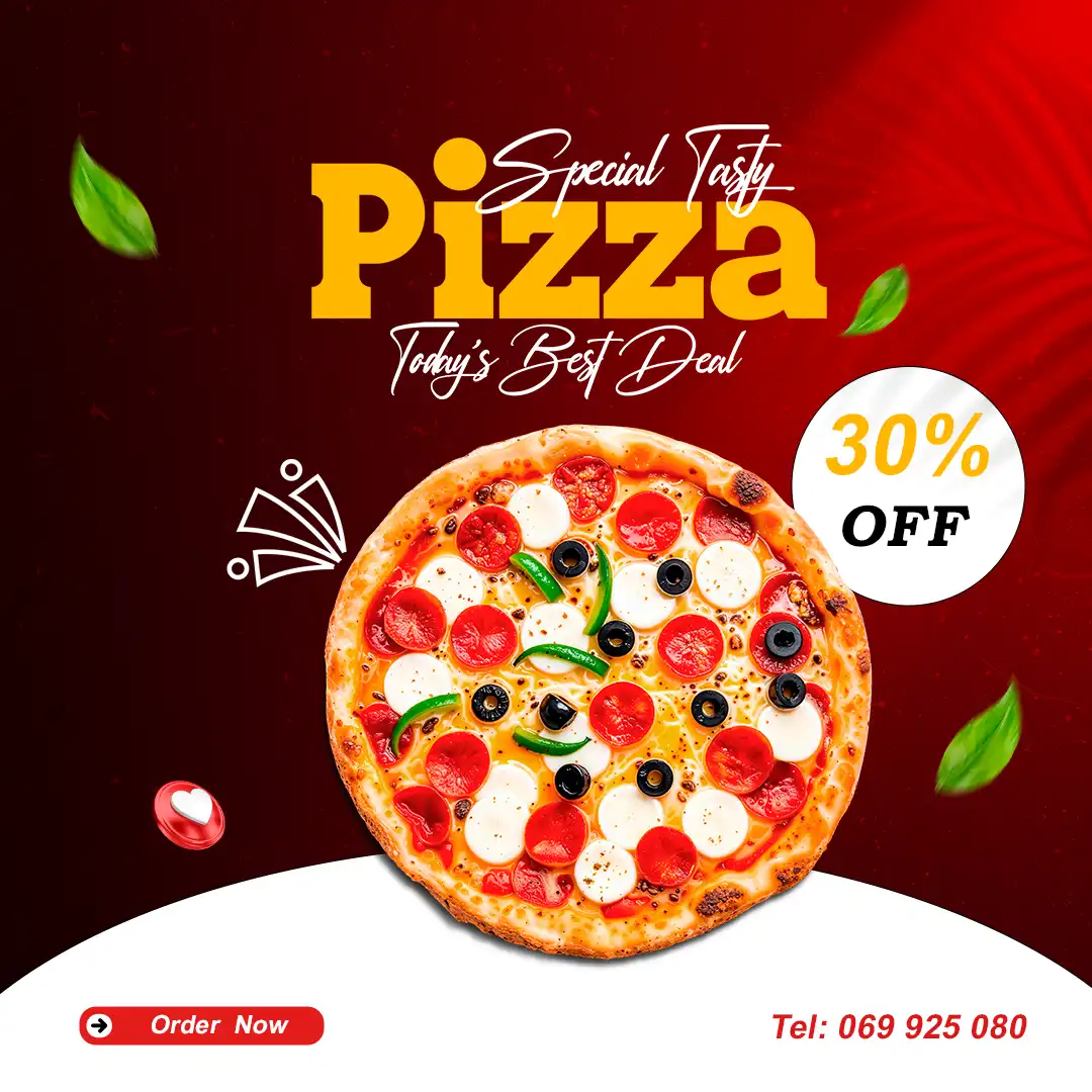 Pizza restaurant poster